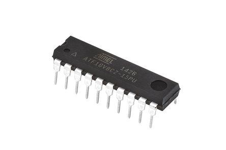 Microchip - ATF16V8CZ-15PU - Microchip ATF16V8CZ-15PU, PALϵ SPLD 򵥿ɱ߼豸, 250߼, 8굥Ԫ, 8 I/O, 50MHz, 15ns, EECMOS, 20 PDIPװ		
