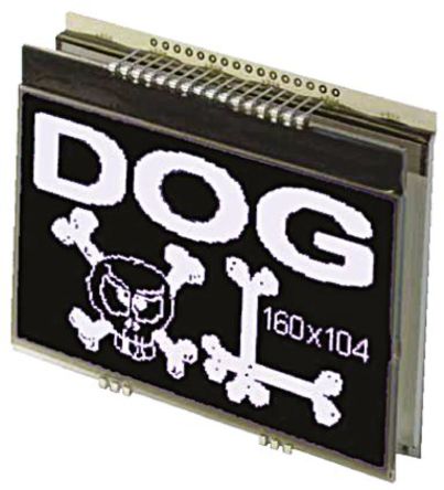 Electronic Assembly - EA DOGXL160S-7 - Electronic Assembly ͸ʽ ͼ LCD ɫʾ EA DOGXL160S-7, 160 x 104pixels, 8λ9λI2C ӿ		