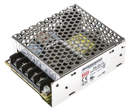 RS Pro - RS-35-12 - RS Pro 36W  ǶʽģʽԴ SMPS RS-35-12, 125  373 V dc, 88  264 V ac, 12V dc, 3A, 84.5%Ч, շװ		