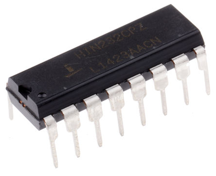 Intersil - HIN232CPZ - Intersil HIN232CPZ 120kbps ·շ, RS-232ӿ, 2-TX 2-RX 2-TRX, 5 VԴ, 16 PDIPװ		