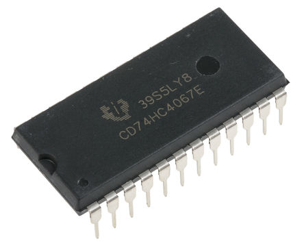 Texas Instruments - CD74HC4067E - Texas Instruments CD74HC4067E ·/·,  16:1, 3 V 5 VԴ, 24 PDIPװ		