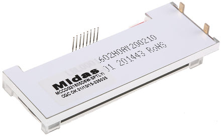 Midas - MCCOG21605D6W-SPTLYI - Midas ͸ ĸ LCD ɫʾ MCCOG21605D6W-SPTLYI, LED, 216ַ		