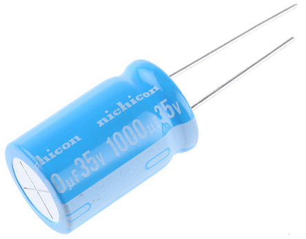 Nichicon - UBT1V102MHD8 - Nichicon BT ϵ 35 V 1000F ͨ  UBT1V102MHD8, 20%ݲ, 31m(ֵ), +125C, 5101-4װ		