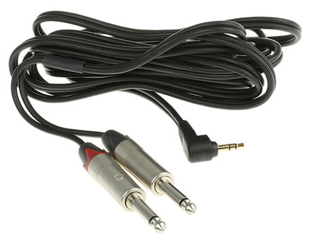 Van Damme - 103-321-702 - Van Damme 3m 插入式立体声微型插孔 至 插入式单声道插孔 x 2 音视频混合电缆组件 103-321-702		