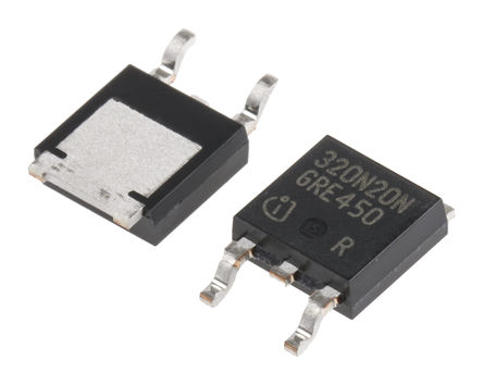 Infineon - IPD320N20N3 G - Infineon OptiMOS 3 ϵ Si N MOSFET IPD320N20N3 G, 34 A, Vds=200 V, 3 TO-252װ		