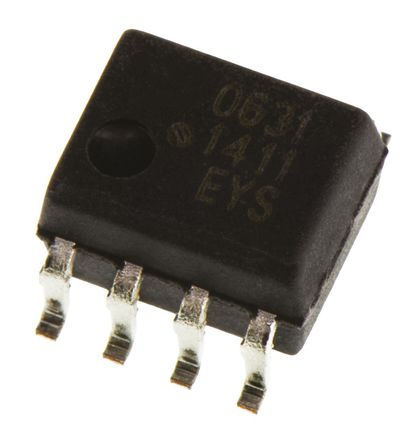 Broadcom - HCPL-0631-000E - Broadcom ˫ͨ  HCPL-0631-000E, ֱ, , 8 SOIC װ		