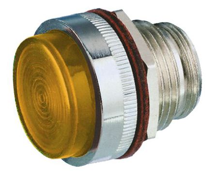 Tranilamp - FXB AMBER - Tranilamp LED 面板安装 指示透镜及灯座组合 FXB AMBER, 琥珀色 平透镜, 23.5mm透镜直径		