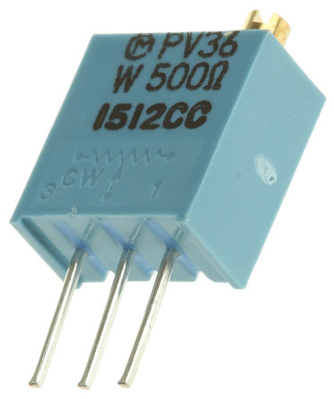 Bourns - PV36W501C01B00 - Bourns PV36W ϵ 25 ת ͨ ΢ PV36W501C01B00, Ӷ, 500 10%, 0.5W, 100ppm/C		