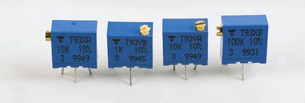 Vishay - T93XA102KT20 - Vishay 21ת23еת ת ͨ ΢ T93XA102KT20, Ӷ, 1k 10%, 0.5W, 100ppm/C		