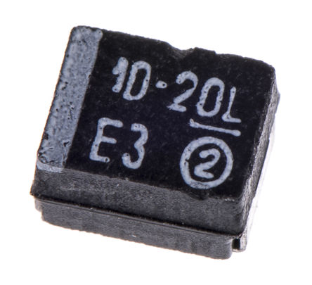 Vishay - 293D106X9020B2TE3 - Vishay 293D ϵ 10F 10% SMD  293D106X9020B2TE3, 20 V ֱ, 3528-21 װ, 2.1 ESR, +125C		