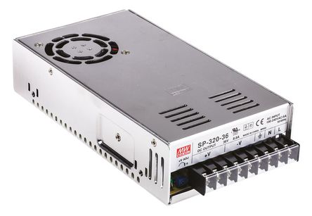 RS Pro - SP-320-36 - RS Pro 316.8W  ǶʽģʽԴ SMPS SP-320-36, 124  370 V dc, 88  264 V ac, 36V dc, 8.8A, 87%Ч		
