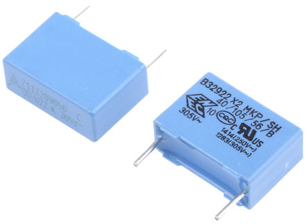 EPCOS - B32922C3224K - EPCOS B32922 ϵ 220nF ۱ϩ (PP) B32922C3224K, 10%, 305 V , ͨ		