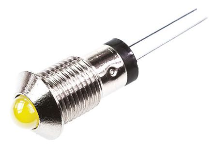 Marl - 571-511-04 - Marl 571-511-04 5 mm ͹ ɫ LED ָʾ, ŽӶ, 8mmװ׳ߴ, 2.8 V		