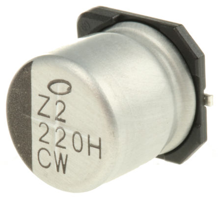 Nichicon - UCW1H221MNL1GS - Nichicon CW ϵ 50 V ֱ 220F SMD  UCW1H221MNL1GS, 20%ݲ, +105C		