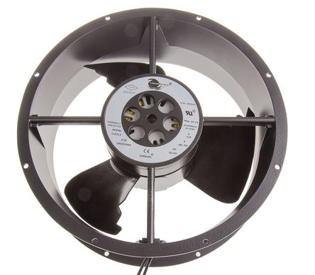 COMAIR ROTRON - CLE2L2 19020188A - COMAIR ROTRON Caravel ϵ 61W 115 V   CLE2L2 19020188A, 935m3/h, 1650rpm, 254 (Dia.) x 88.9mm		