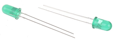 Broadcom - HLMP-3519 - Broadcom ɫ (569 nm ) LED HLMP-3519, 2.1 V, 10.6 mcd, 24 ӽ 5mm (T-1 3/4) ͨ		