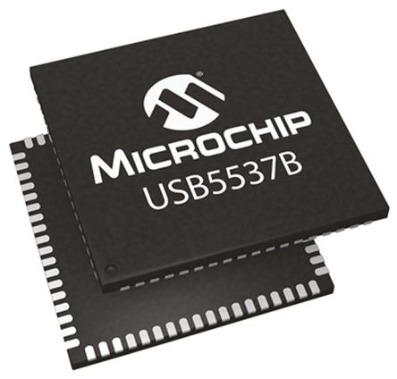 Microchip - USB5537B-6080AKZE - Microchip USB5537B-6080AKZE 7 1.5 Mbps, 12 Mbps, 480 Mbps USB , ֧USB 1.2, USB 2.0, USB 3.0, 1.25 V,3.3 V, 72 QFNװ		