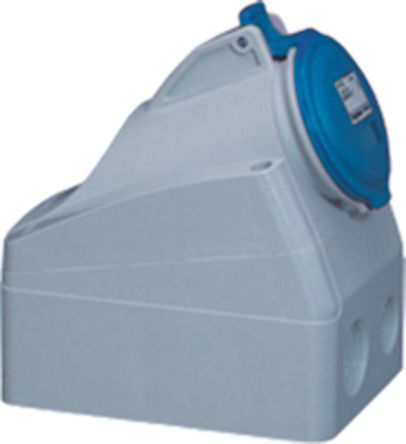 Legrand - 555154 - Legrand P17 Tempra Pro ϵ ɫ 2P+E ҵԴ ڹʽ  555154, 16A, 200  250 V, IP44		