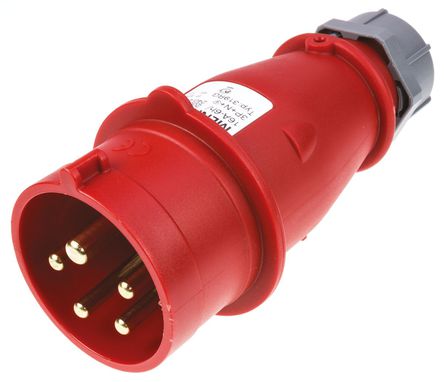 Mennekes - 319 - Mennekes ɫ 5P ҵԴ °װ ͷ 319, 16A, 400 V, IP44, ෴		