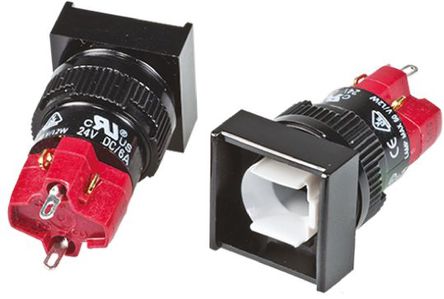 RS Pro - SD16-LMS1-1S - RS Pro SD16-LMS1-1S ˲ ˫ 尲װ ť, 5 A @ 250 V 		