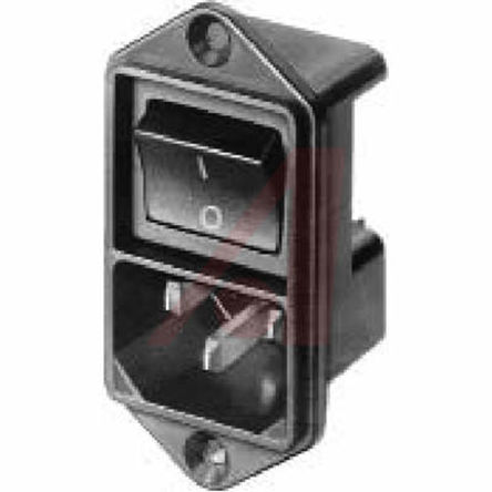 Schurter - 4302.2001 - Schurter ݶװ C14 ͷ IEC  4302.2001, Ӷ˽, 10 (IEC) A, 15 (UL & CSA) A, 250 V 		