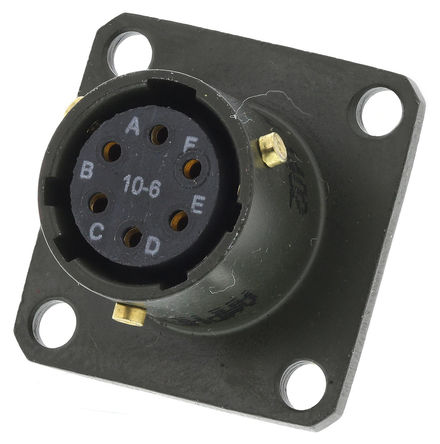 Amphenol - 62GB-12E10-06SN - Amphenol 62GB ϵ 6· ʽװ    62GB-12E10-06SN, ĸо, ǳߴ10, MIL-DTL-26482		