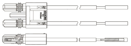 TE Connectivity - 2106378-4 - TE Connectivity Slimseal SSL ϵ 0.1m ɫ 4 ·  2106378-4 ͷ, 250 V /ֱ		