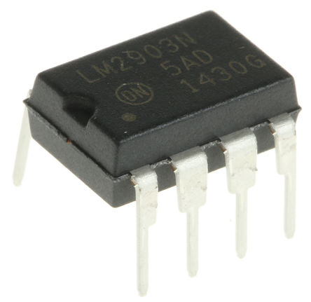 ON Semiconductor - LM2903NG - ON Semiconductor LM2903NG 2ͨ Ƚ, CMOSDLECLMOSTTL, 1.5s, ֵԴѹ, 8 PDIPװ		