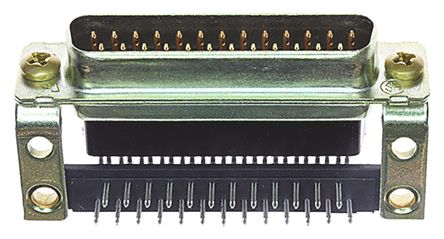 TE Connectivity - 5205857-1 - TE Connectivity AMPLIMITE HDP-20 ϵ 2.768mm ھ 25 · ֱ ͨװװ PCB D-sub  ͷ 5205857-1		