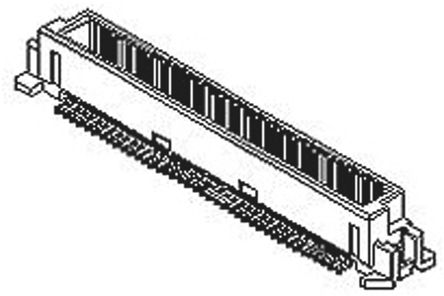 Molex - 55091-1074 - Molex SLIMSTACK ϵ 100· 0.635mmھ (2) ֱ PCB  55091-1074, Ӷ˽, 500mA, 氲װ		