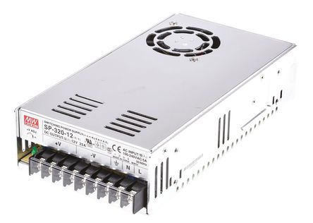 RS Pro - SP-320-12 - RS Pro 300W  ǶʽģʽԴ SMPS SP-320-12, 124  370 V dc, 88  264 V ac, 12V dc, 25A, 86%Ч, շװ		