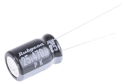 Rubycon - 25PK470MEFC8X11.5 - Rubycon PK ϵ 25 V ֱ 470F ͨ  25PK470MEFC8X11.5, 20%ݲ, +85C		