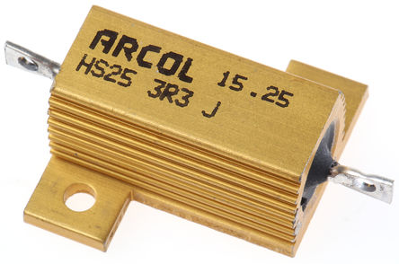 Arcol - HS25 3R3 J - Arcol HS25 ϵ HS25 3R3 J 25W 3.3 5%  尲װ̶ֵ, Ӷ, Ƿװ		