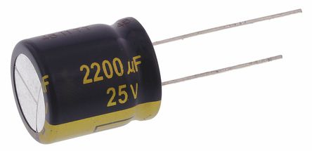 Panasonic - EEUFC1E222S - Panasonic FC  ϵ 25 V ֱ 2200F ͨ  EEUFC1E222S, 20%ݲ, 28m(ֵ), +105C		
