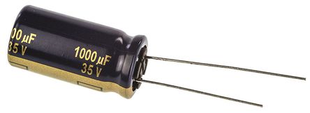 Panasonic - EEUFC1V102 - Panasonic FC  ϵ 35 V ֱ 1000F ͨ  EEUFC1V102, 20%ݲ, 30m(ֵ), +105C		