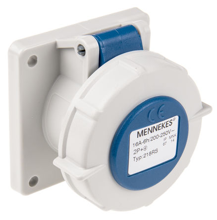 Mennekes - 218A - Mennekes ɫ 3P ҵԴ 尲װ  218RS, 16A, 230 V, IP67		