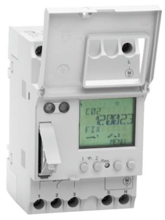 Grasslin - 03.76.0003.1 - Grasslin 2ͨ DIN 쿪 03.76.0003.1, 죬Сʱӣλ, 230 V Դ		