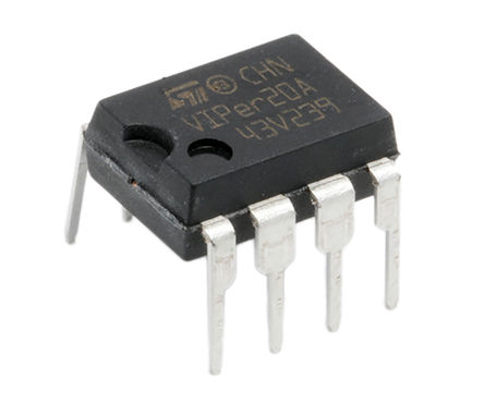 STMicroelectronics - VIPER20ADIP-E - STMicroelectronics VIPER20ADIP-E PWM ģʽ, 500 mA, 200 kHz, 0  15 VԴ, 8 PDIPװ		