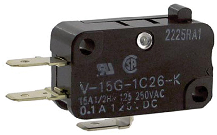 Omron - V15G1C26KBYOMI - Omron V15G1C26KBYOMI ̰ڸ ΢, 15 A @ 250 V 		