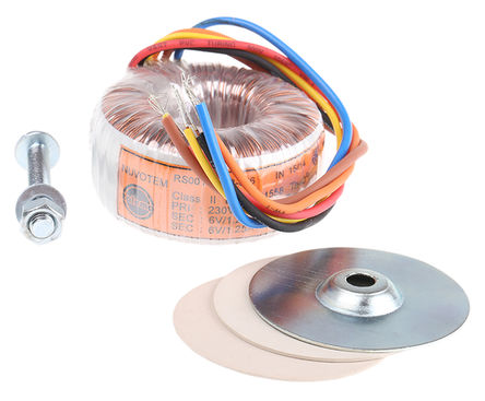 Nuvotem Talema - 0015P1-2-006 - Nuvotem Talema 15VA 2 αѹ, 2 x 6V acμѹ, 60 (Dia.) x 31mm, 4.5kV acѹ		