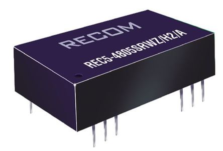 Recom - REC5-2415DRWZ/H2/A - Recom REC5 ϵ 5W ʽֱ-ֱת REC5-2415DRWZ/H2/A, 9  36 V ֱ, 15V dc, 170mA, 2kV dcѹ		