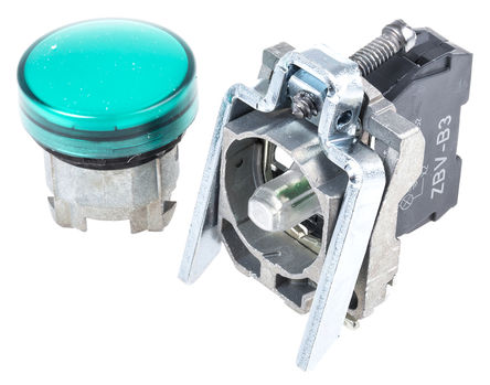 Schneider Electric - XB4BVB3 - Schneider Electric XB4 ϵ ɫ LED ָʾ XB4BVB3, 22mmֱ, IP66IP67IP69IP69K		