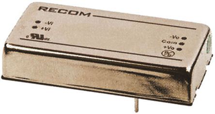Recom - RP15-2412DF - Recom RP15 F ϵ 15W ʽֱ-ֱת RP15-2412DF, 18  36 V ֱ, 12V dc, 625mA, 1.6kV dcѹ, 86%Ч, DIPװ		