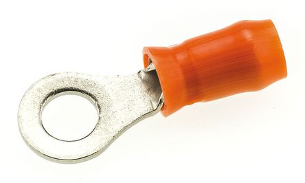 TE Connectivity - 50836 - TE Connectivity PIDG, STRATO-THERM ϵ, ɫ о ѹӶ 50836, M4 ˨, 4.34mmڻֱ, 21.44mmܳ		