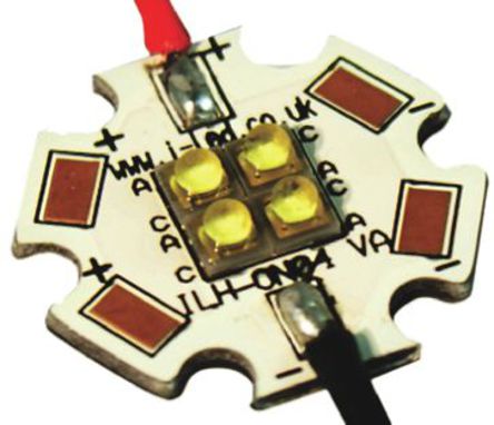 Intelligent LED Solutions - ILH-ON04-WMWH-SC201-WIR200 - ILS OSLON4 PowerStar ϵ 4 ɫ ɼ LED ILH-ON04-WMWH-SC201-WIR200, 4000Kɫ, 416 lm		