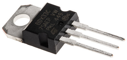 STMicroelectronics - BDX33C - STMicroelectronics BDX33C NPN ֶپܶ, 10 A, Vce=100 V, HFE=750, 3 TO-220װ		