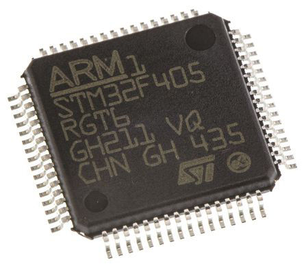 STMicroelectronics - STM32F411RET6 - STMicroelectronics STM32 ϵ 32 bit ARM Cortex M4 MCU STM32F411RET6, 100MHz, 512 kB ROM , 128 kB RAM, 1xUSB, LQFP-64		