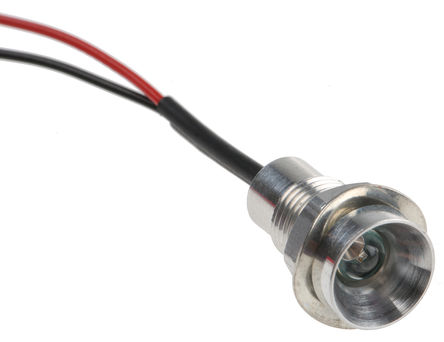 Oxley - OXL/CLH/80/12AC/FL30/Green - Oxley IP67 12 V  ɫ 尲װ LED ָʾ, 8mmװ, ߽Ӷ		