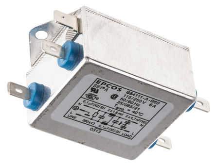 EPCOS - B84111AB60 - EPCOS B84111 ϵ 6A 250 V , 60Hz װ RFI ˲ B84111AB60, װƬӶ		