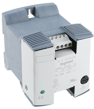 Legrand - 0 470 22 - Legrand 60W  DIN 尲װԴ 0 470 22, 400V ac, 2.5A, 24V dc 24V dc/		